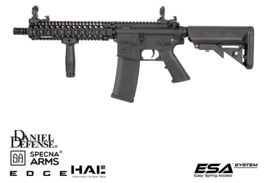 Daniel Defense Mk18 SA-E19 Edge Gen.2 HAL2 ETU Nero di SPECNA ARMS