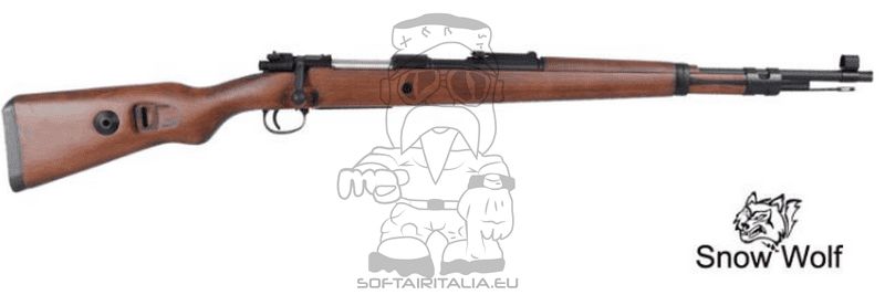 K98 Karabiner Kar98K Spring Bolt Action Rifle a Molla di SNOW WOLF