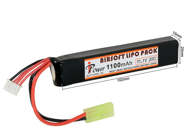 Batteria Li-Po 1100mAh 11,1V 20C di IPOWER