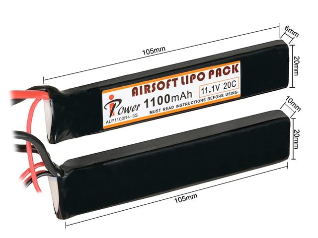 Batteria Li-Po 1100mAh 11,1V 20C di IPOWER