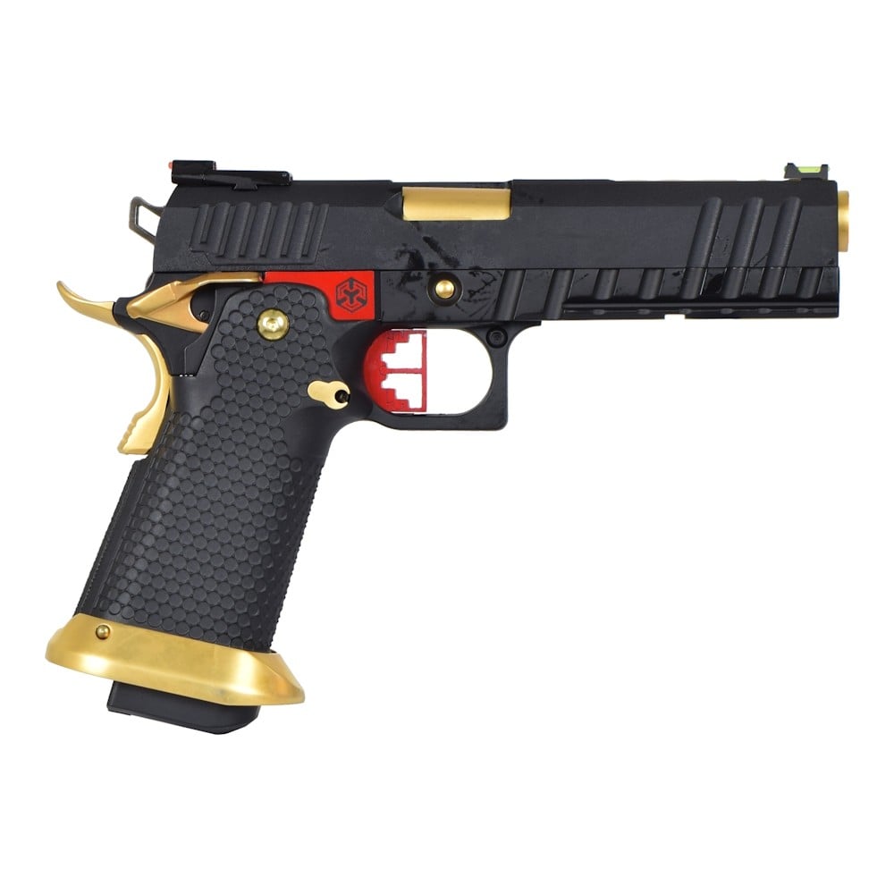 Pistola a Gas Hi-Capa Nera/Oro di AW CUSTOM