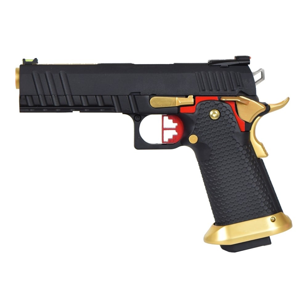 Pistola a Gas Hi-Capa Nera/Oro di AW CUSTOM