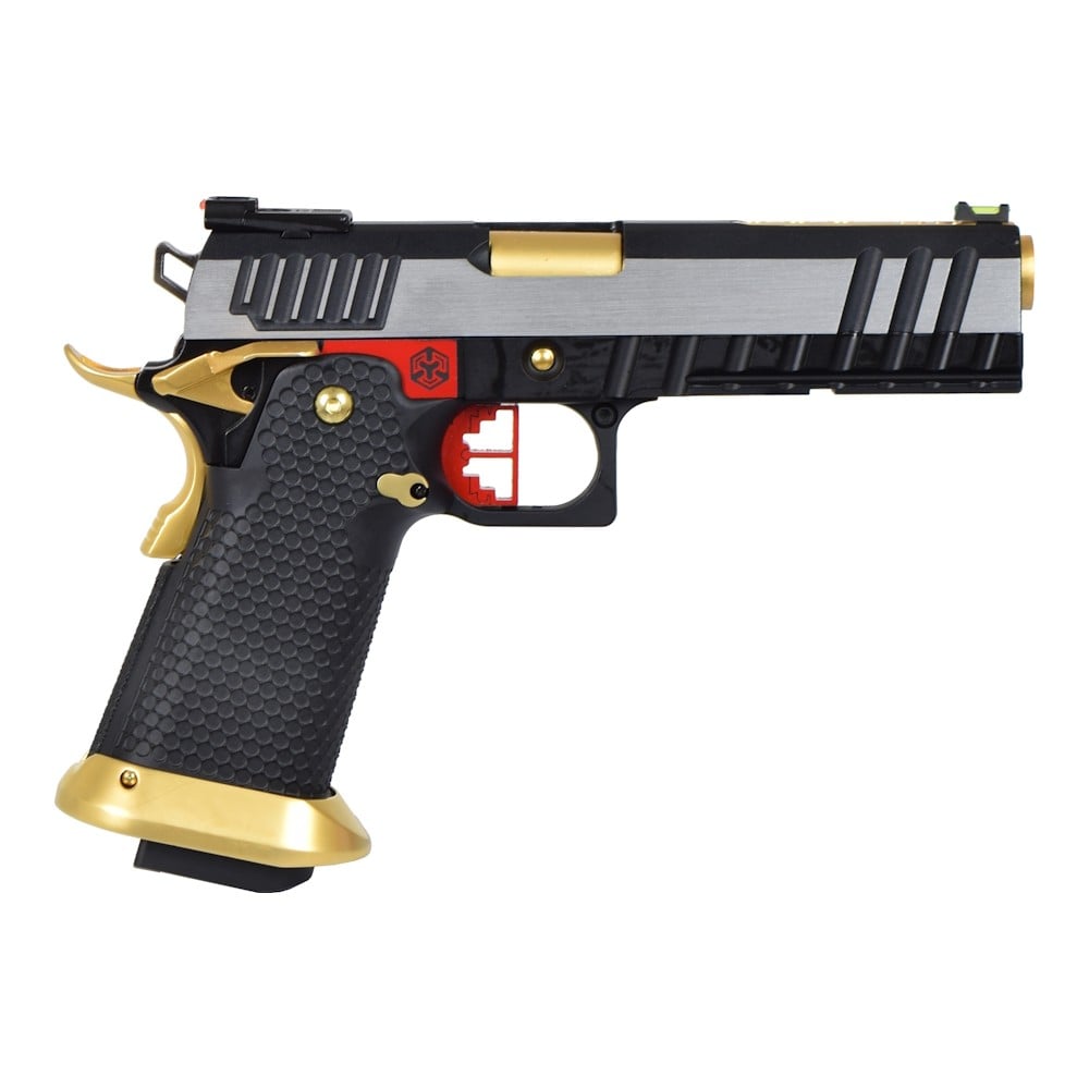 Pistola a Gas Hi-Capa Nera/Argento/Oro di AW CUSTOM