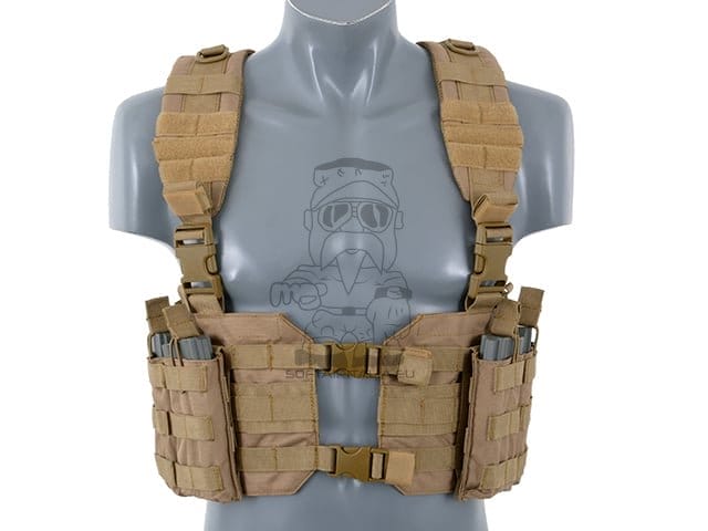 Split Front Chest Harness - Coyote di 8FIELDS