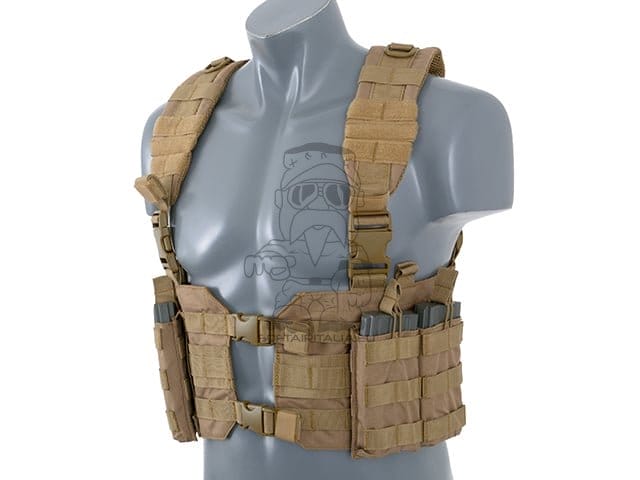 Split Front Chest Harness - Coyote di 8FIELDS