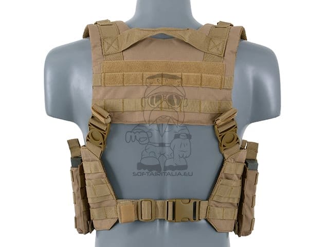 Split Front Chest Harness - Coyote di 8FIELDS