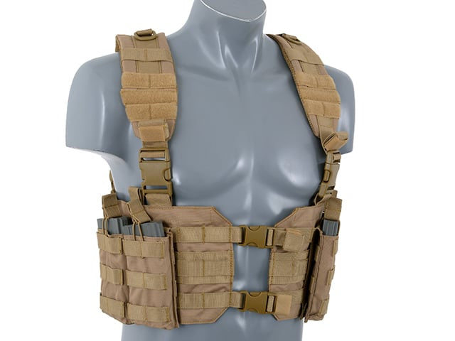 Split Front Chest Harness - Coyote di 8FIELDS