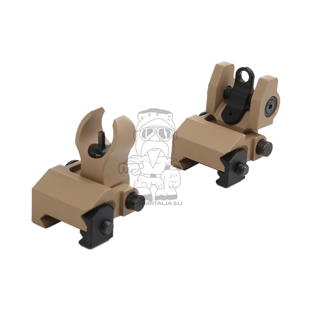 Set Tacche di Mira Flip-Up Dark Earth di BIG DRAGON