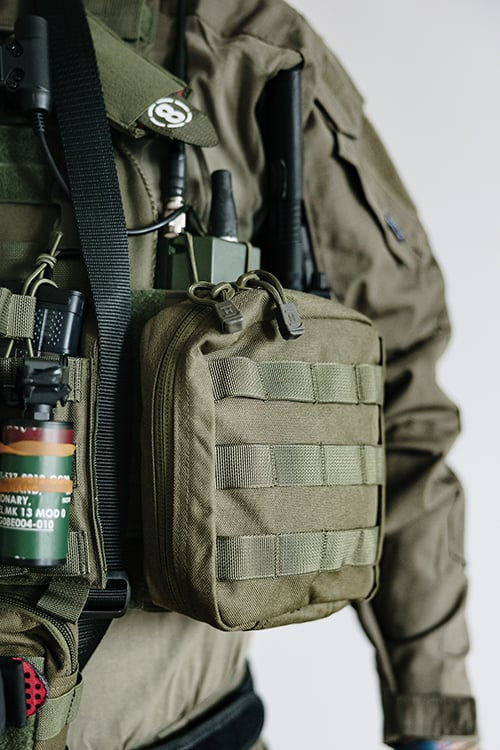 Large GP Pouch - Olive di 8FIELDS