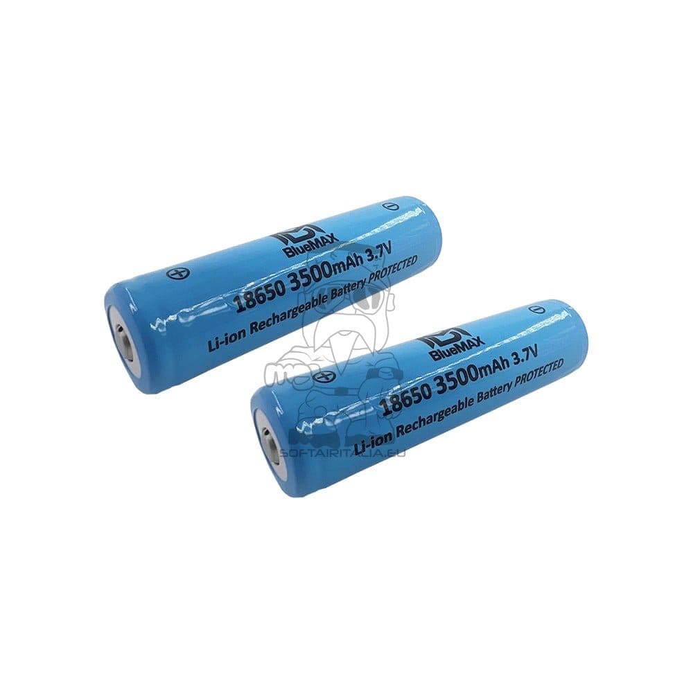 Batterie Li-Ion 18650 3.7V 3500mAh di BLUEMAX
