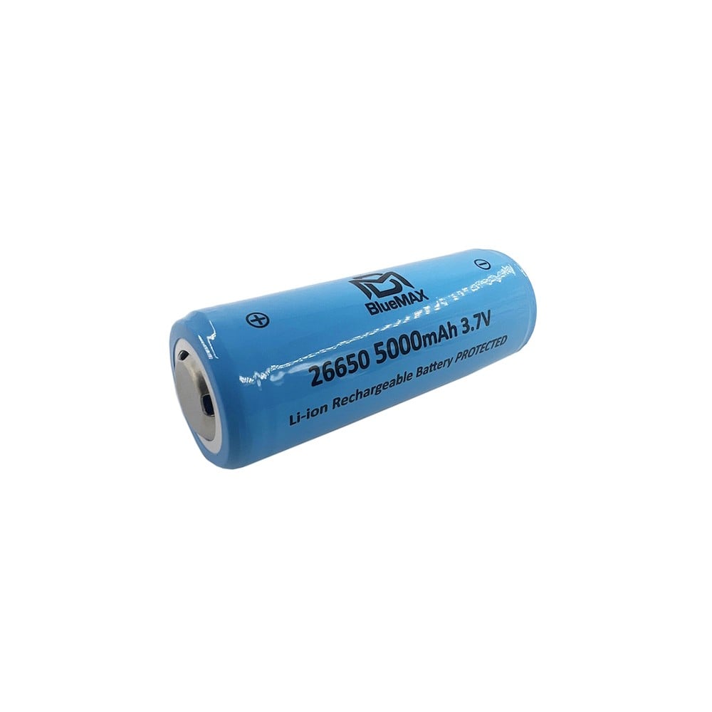 Batteria Li-Ion 26650 3.7V 5000mAh di BLUEMAX