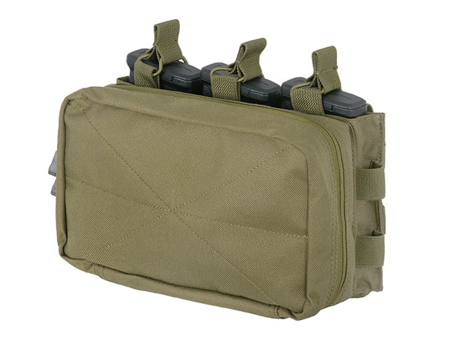 MOLLE Triple Rifle Mag/GP Pouch - Olive di 8FIELDS