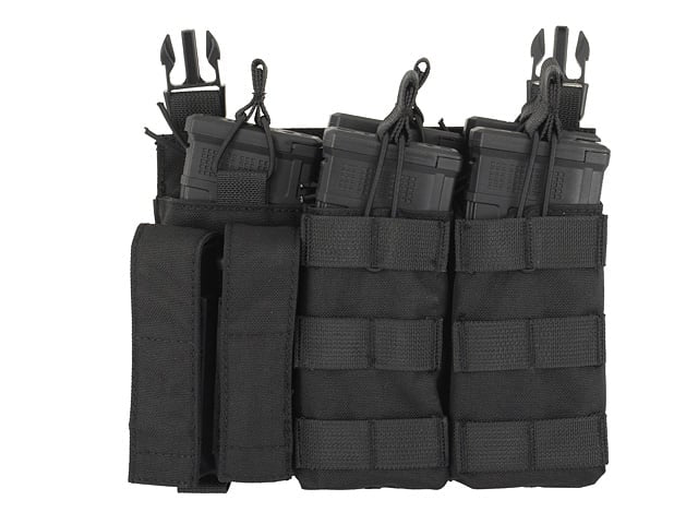 Buckle Up Triple 5.56/Pistol Pouch Panel - BK di 8FIELDS
