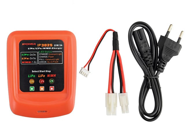 Caricabatterie LiPo/LiFe/NiMH 25W/3A di IPOWER
