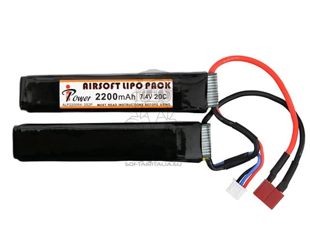 Batteria Li-Po 2200mAh 7,4V 20C di IPOWER
