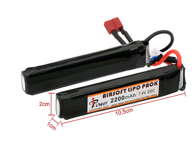 Batteria Li-Po 2200mAh 7,4V 20C di IPOWER