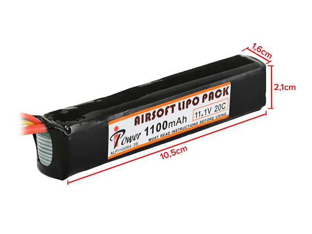 Batteria Li-Po 1100mAh 11,1V 20C di IPOWER