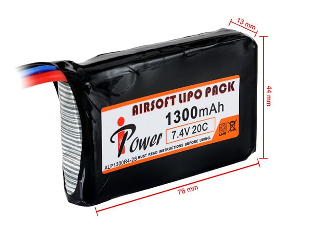 Batteria Li-Po 1300mAh 7,4V 20C di IPOWER