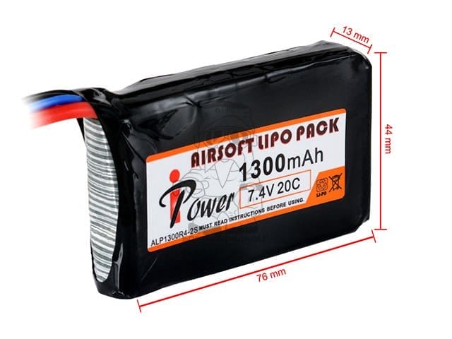 Batteria Li-Po 1300mAh 7,4V 20C di IPOWER