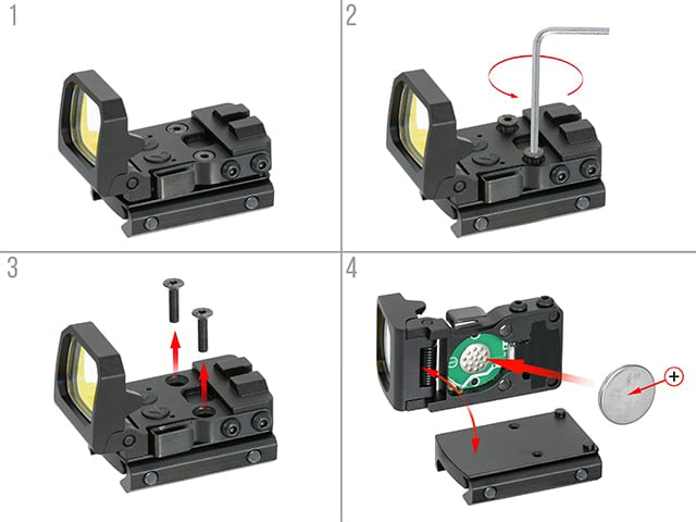 FLIP-UP Reflex Red Dot Sight di PCS