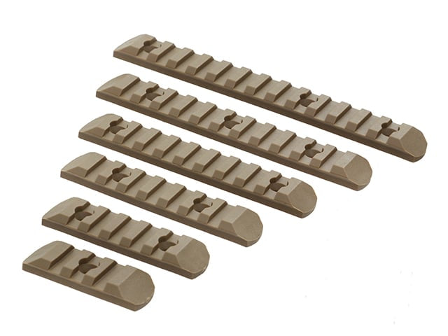 Set di Slitte KeyMod/MLOCK - Dark Earth di MP