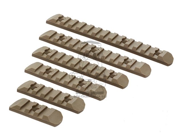 Set di Slitte KeyMod/MLOCK - Dark Earth di MP