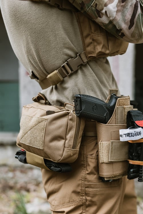 Modular Admin Pouch - Coyote di 8FIELDS