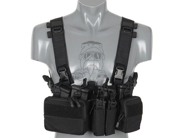 Buckle Up Recce/Sniper Chest Rig - Black di 8FIELDS PREMIUM