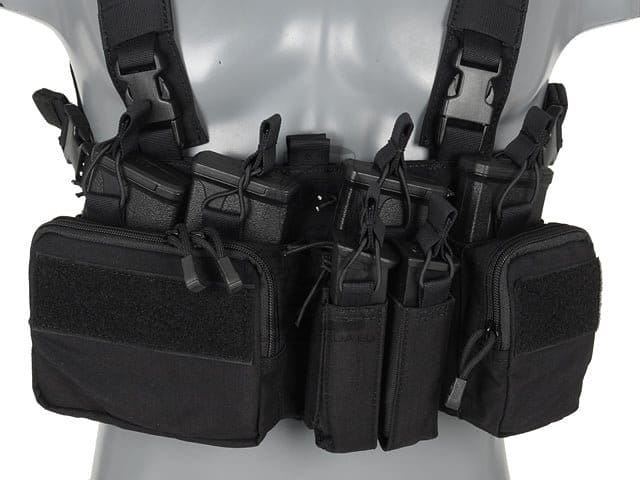 Buckle Up Recce/Sniper Chest Rig - Black di 8FIELDS PREMIUM