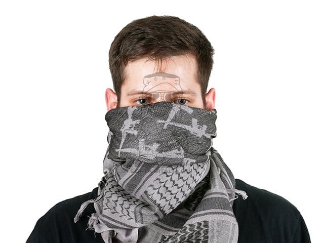 Shemagh M16 Pattern Grigio di EMERSONGEAR