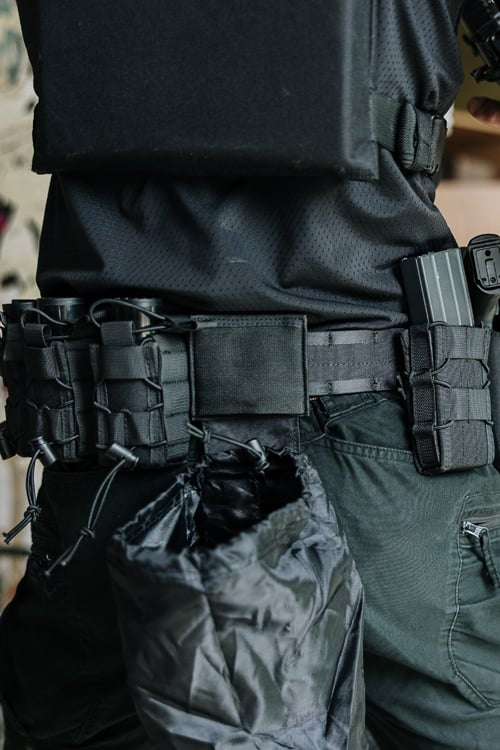 Rigid Combat Belt MOLLE (L) - Black di 8FIELDS