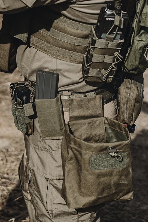 Rigid Combat Belt MOLLE (XL) - Olive di 8FIELDS