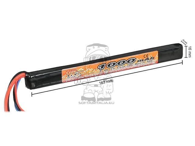 Batteria Li-Po 1000mAh 7,4V di VICTORY BATTERY