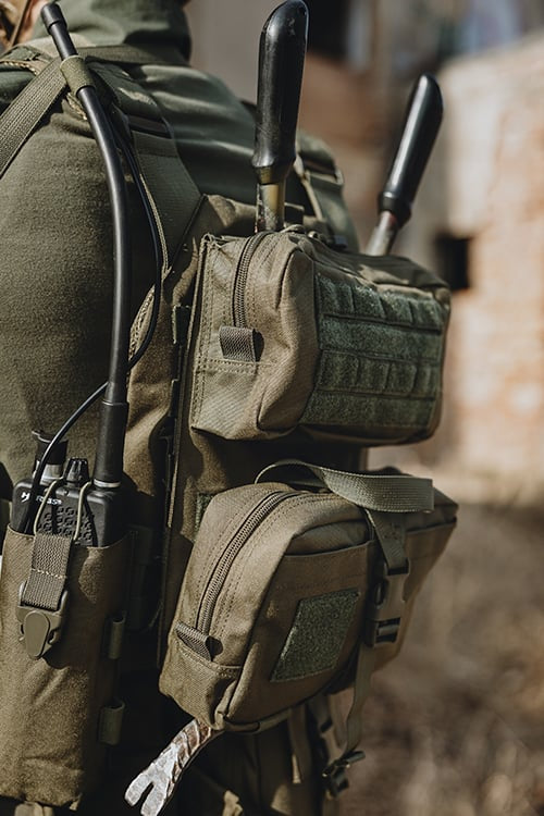 ASSAULT BACK PANEL MOD.3 - Olive di 8FIELDS