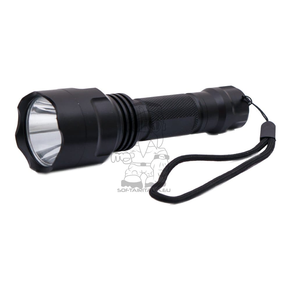 Torcia LED Nera di JS-TACTICAL