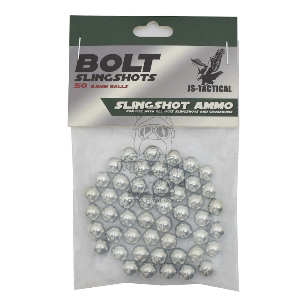 Biglie in Metallo 9,5mm - Set da 50pz di JS-TACTICAL