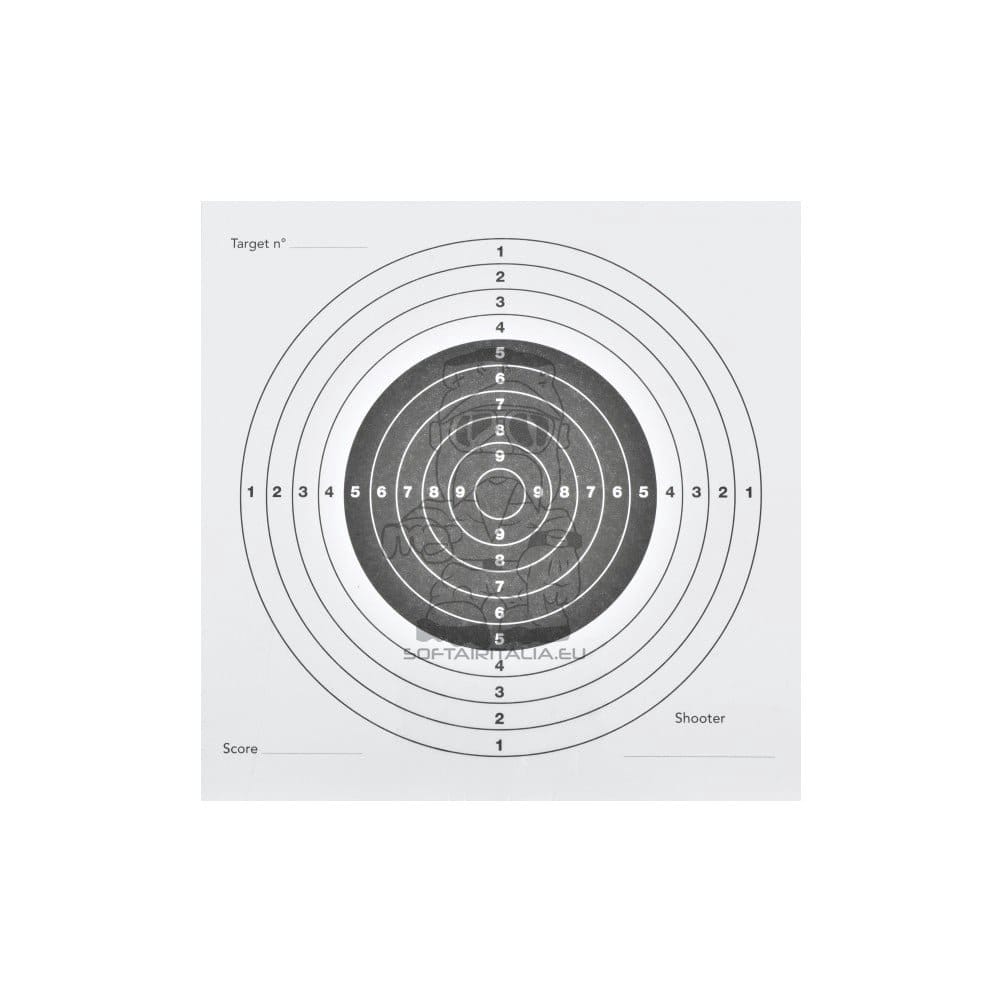 Fogli Bersaglio 14x14 Bianco Set 100 Pezzi di JS-TACTICAL