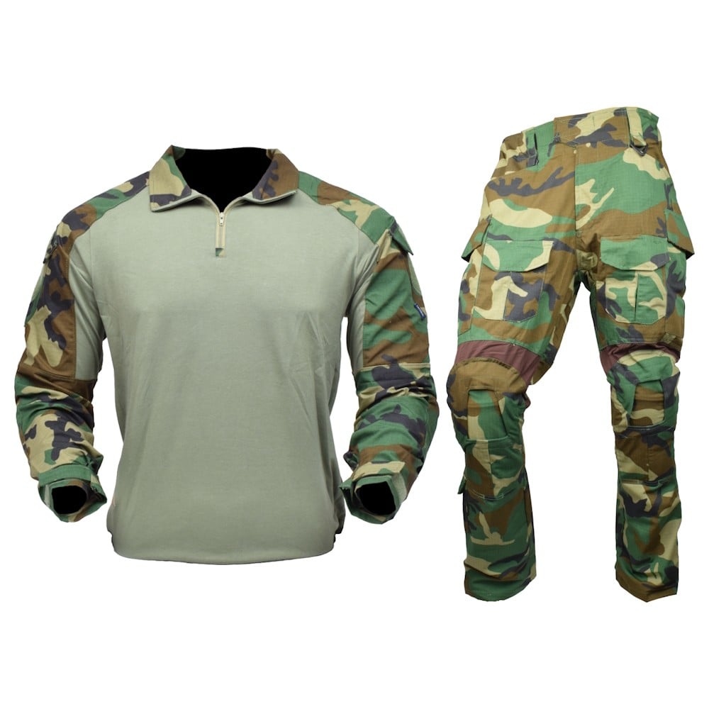Mimetica Combat JS Warrior Woodland XXL di JS-TACTICAL