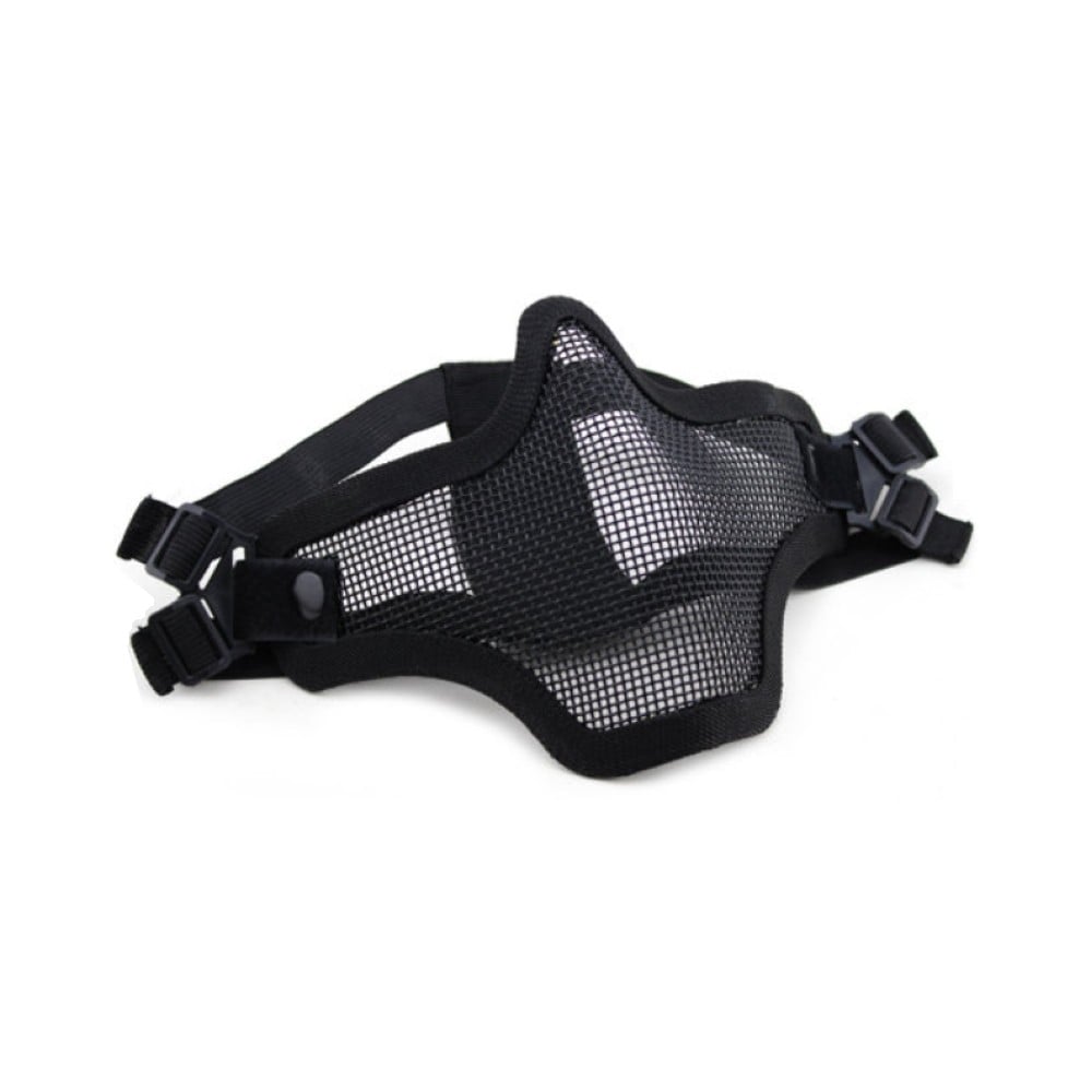 Maschera con Rete Metallica Nera di WOSPORT