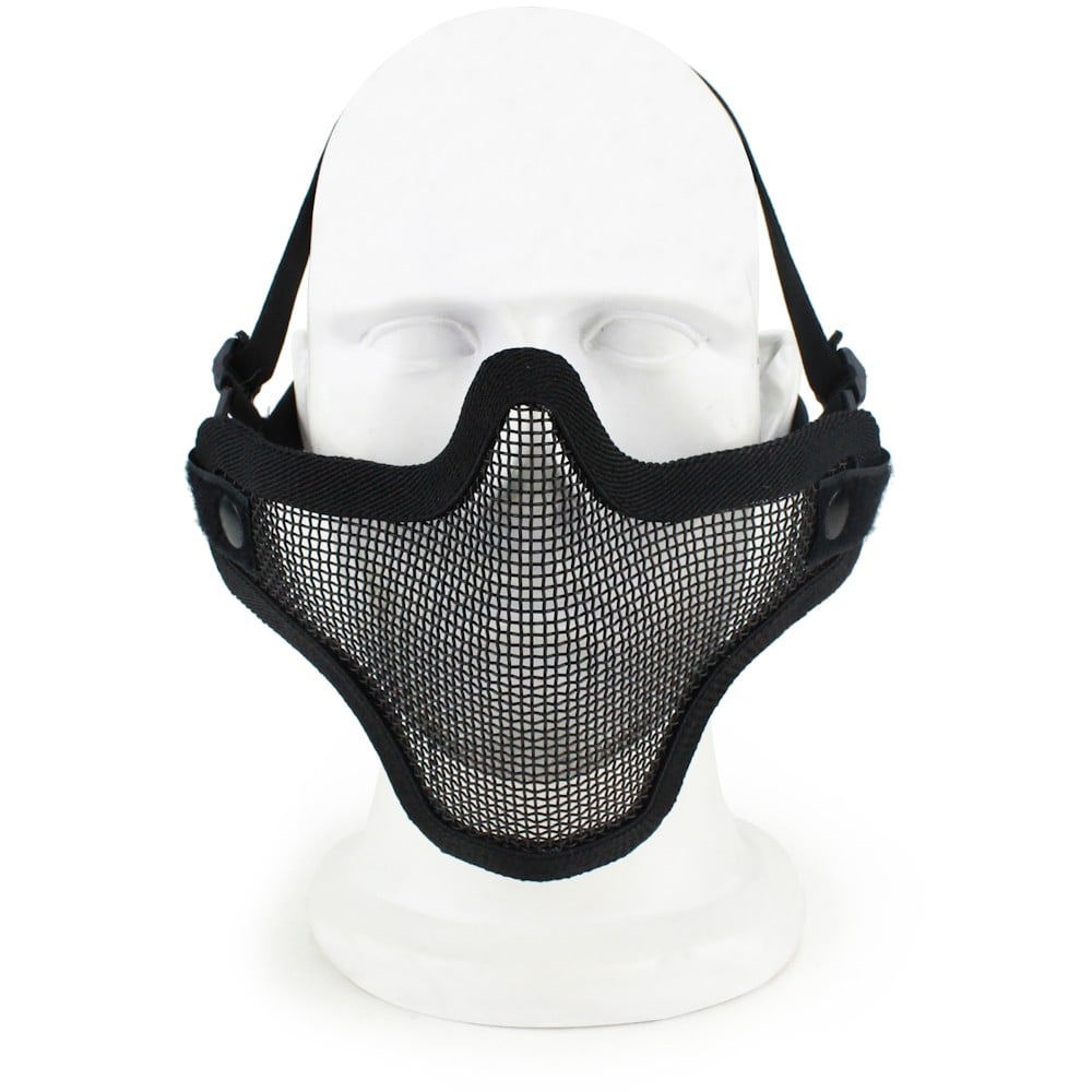 Maschera con Rete Metallica Nera di WOSPORT