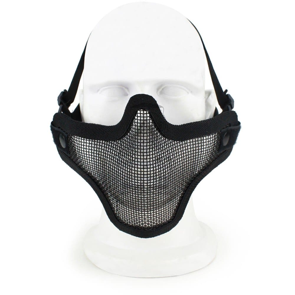 Maschera con Rete Metallica Nera di WOSPORT