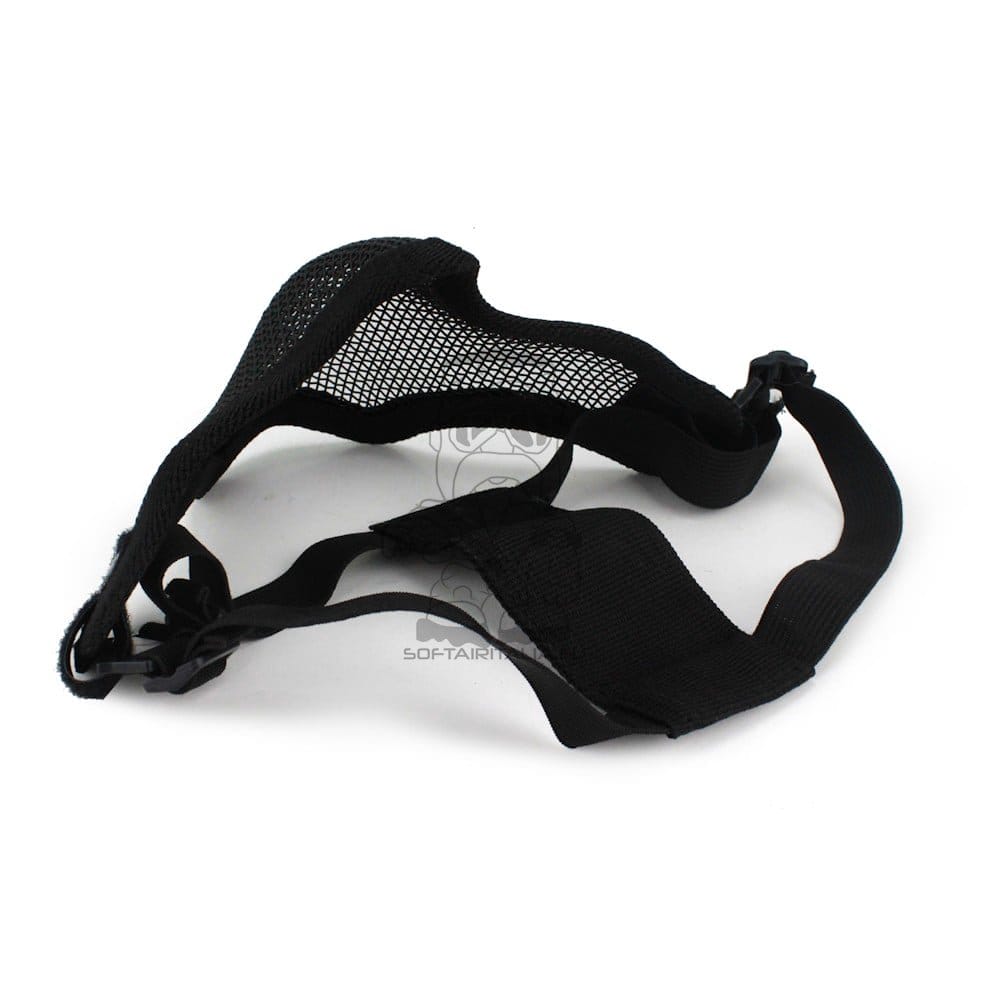 Maschera con Rete Metallica Nera di WOSPORT