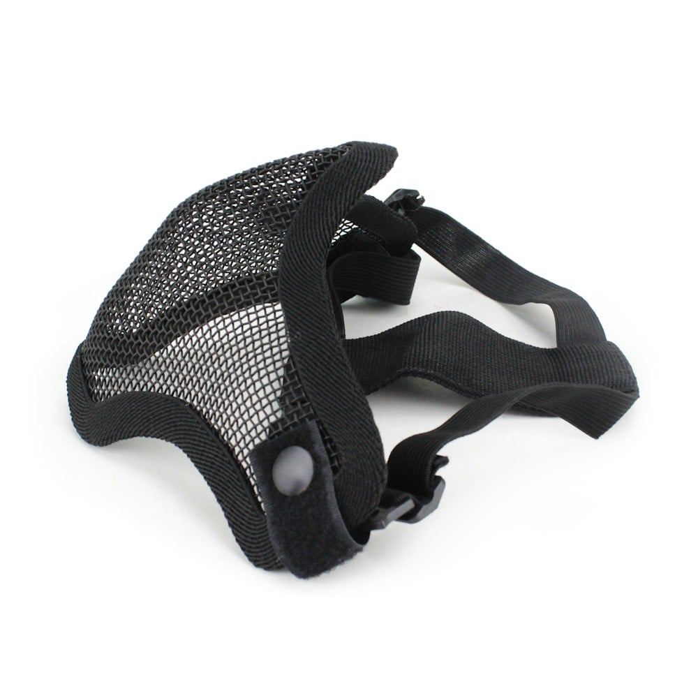 Maschera con Rete Metallica Nera di WOSPORT