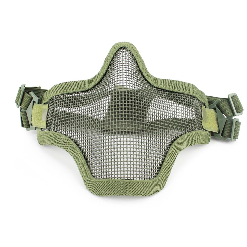 Maschera con Rete Metallica Olive Drab di WOSPORT
