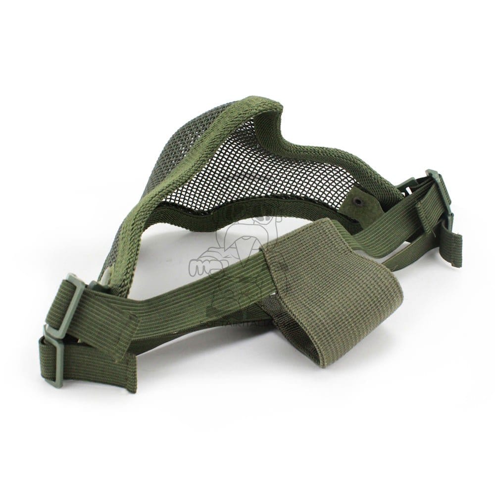 Maschera con Rete Metallica Olive Drab di WOSPORT