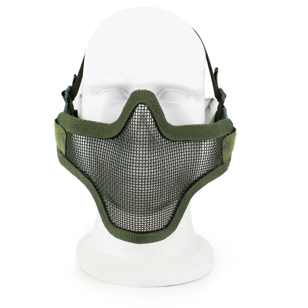 Maschera con Rete Metallica Olive Drab di WOSPORT