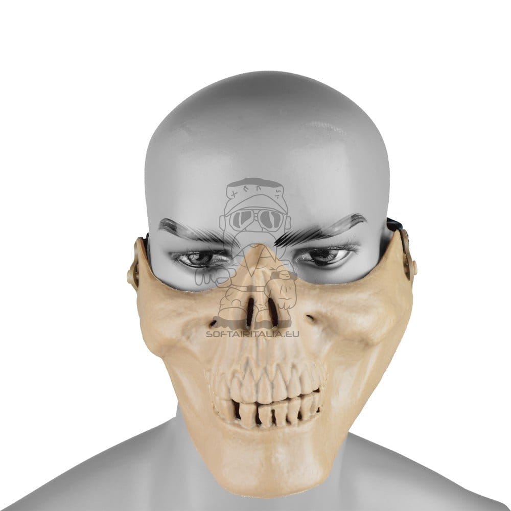 Maschera Teschio Mezzo Viso Tan di ROYAL