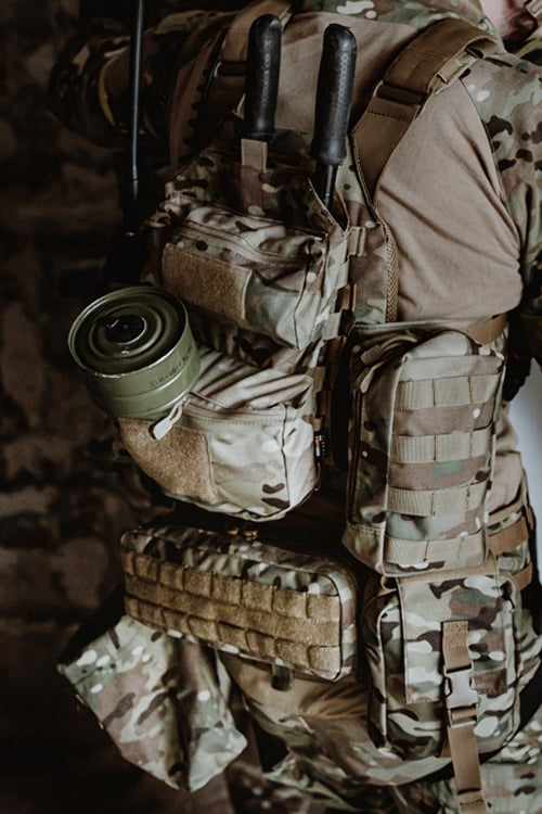 Big Utility Pouch Multicamo di 8FIELDS