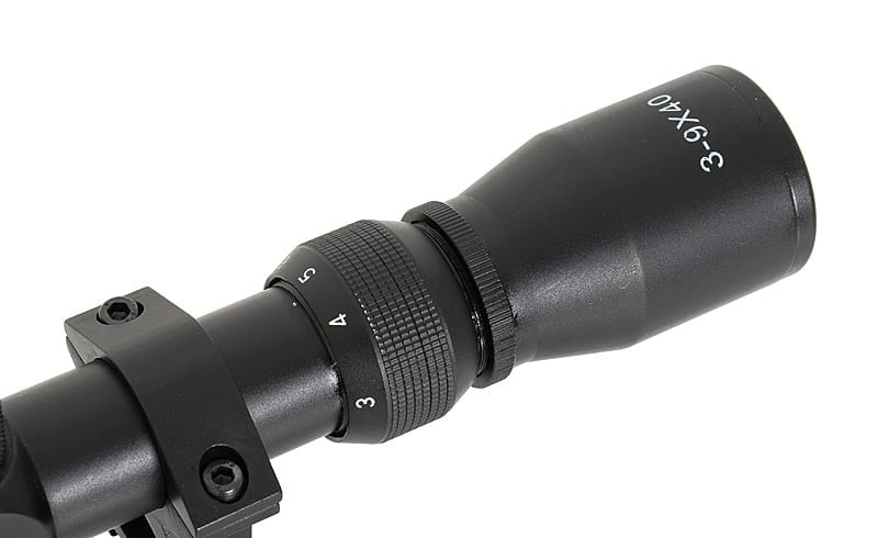 Ottica 3-9x40 con supporti alti di PCS