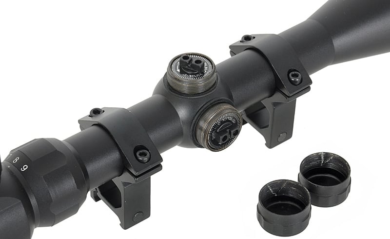 Ottica 3-9x40E con anelli di montaggio alti di PCS